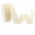 thumbnail image 1 of Beige Velvet Ribbon Spool - 1Inch Soft Craft Ribbon for Gift Wrapping, Bow Making & DIY Decoration, Fabric Ribbon for Sewing & Crafts, 1 of 4