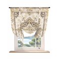 thumbnail image 1 of Beige Vintage Boho Tie Up Curtains for Windows 45 Inch Length Balloon Curtains Kitchen Adjustable Balloon Window Shade Ethnic Tribal Geometric Abstract Tie Up Valance Bathroom Curtain Window 34"x45", 1 of 6
