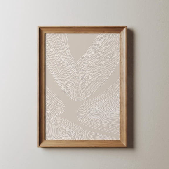 Beige Wall Decor, Wall Art, Neutral Wall Art, Boho Decor, Abstract Art Poster, Minimalist Poster, 12x18 UNFRAMED