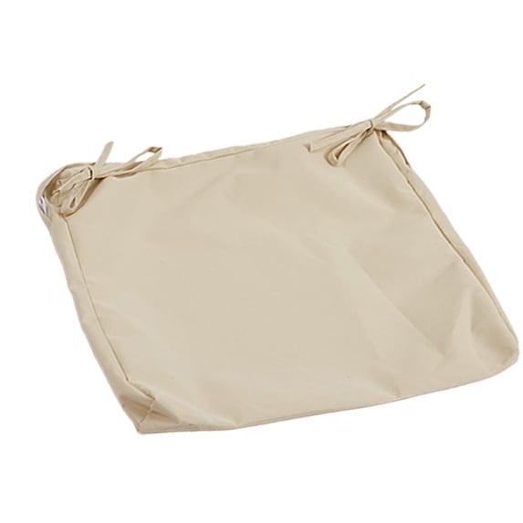 Waterproof Chair Seat Cover Beige Polyester Fabric Stretch Cushion Protector With Elastic For Dining Chairs
