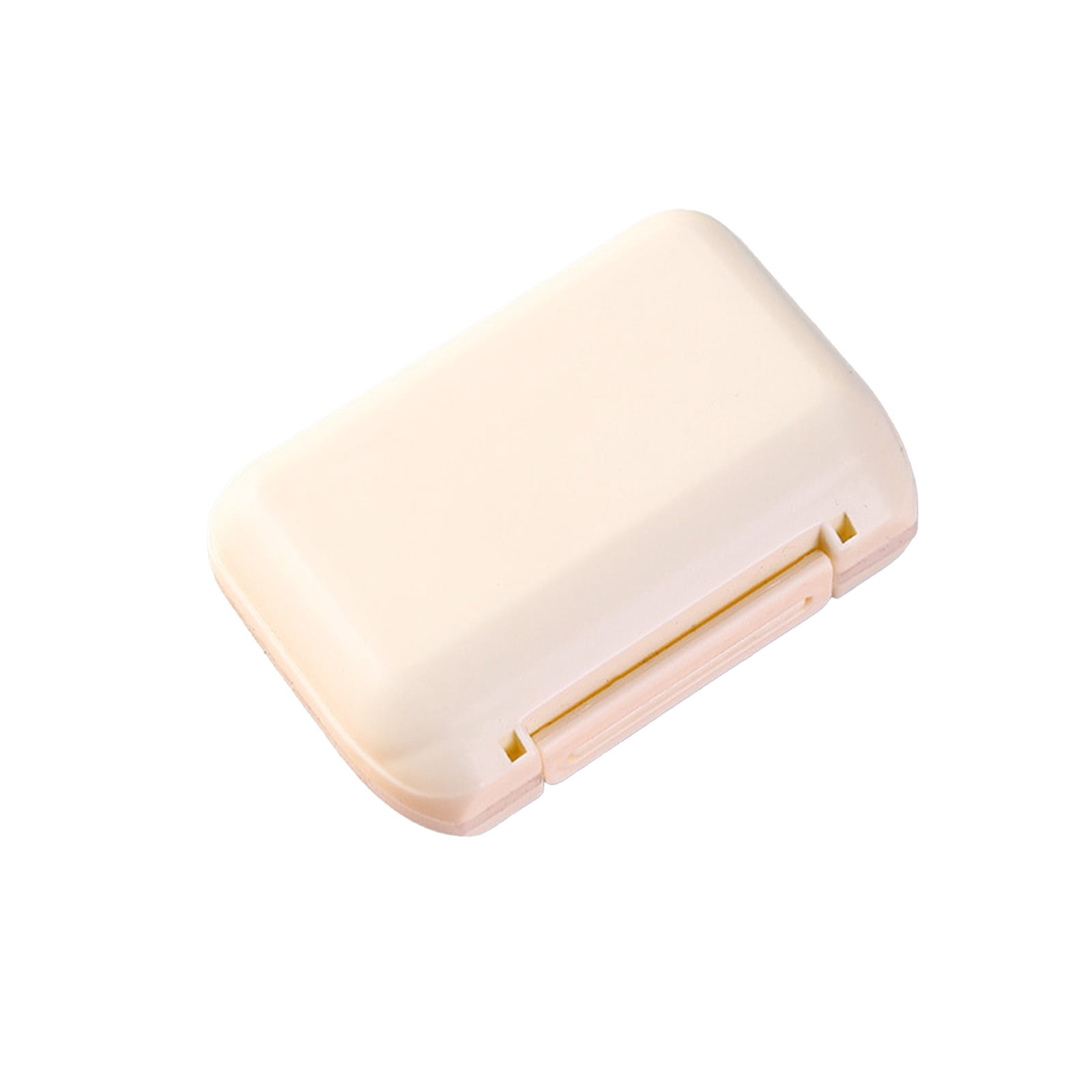 Beige Weekly Pill Organizer Box 7 Grids Moisture-Proof Portable Travel ...