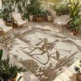 thumbnail image 1 of Beige Western Farmhouse Outdoor Rug for Patio/Deck/Porch, Non-Slip Large Area Rug 6 x 9 Ft, Vintage Cowboys Cactus Indoor Outdoor Rugs Washable Area Rugs, Reversible Camping Rug Carpet Runner, 1 of 8
