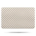 thumbnail image 1 of Beige and White Checkerboard Pattern Bathroom Rugs Mat,Non Slip Microfiber Bathroom Rug,Rubber Backing,Soft Bathroom Mats for Bathroom Floor,Tub and Shower,17x27in(43x68cm), 1 of 5