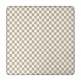 thumbnail image 1 of Beige and White Checkerboard Pattern Square Fitted Tablecloth with Elastic Edge,Square Table Cover,Washable Elastic Table Cover for Home Kitchen Party Decor 34"x34", 1 of 6