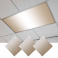 thumbnail image 1 of Beige White Ombre Fluorescent Light Covers, Modern Gradient Abstract Art Magnetic Light Covers for Ceiling Lights, Fluorescent Ceiling Shade Filters for Classroom Bedroom Office 4x2Ft x 3PCS, 1 of 8
