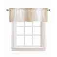 thumbnail image 1 of Beige White Ombre Kitchen Valances for Windows Farmhouse Linen Window Valance Curtain for Living Room Window Treatment Country Minimalist Abstract Gradient Valance Rod Pocket Topper, 60 x 18 Inch, 1 of 6