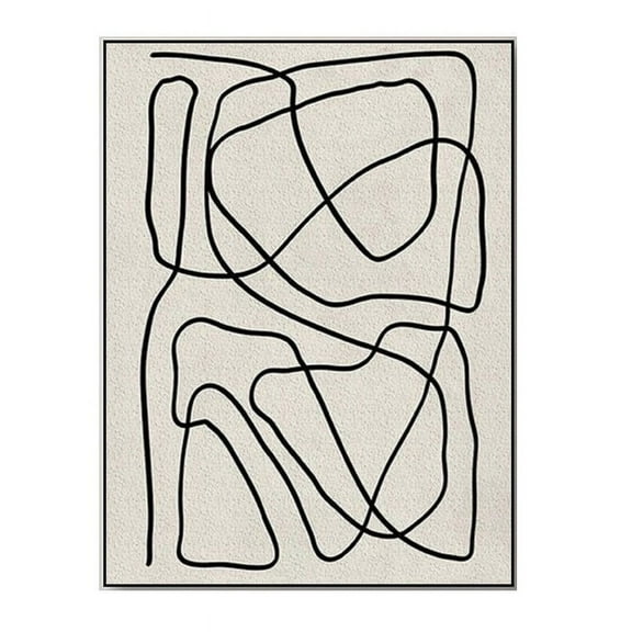 Beige White Painting Wabi-Sabi Texture Wall Art Neutral White Abstract Handmade Painting on Canvas Wall Decor For Living Room