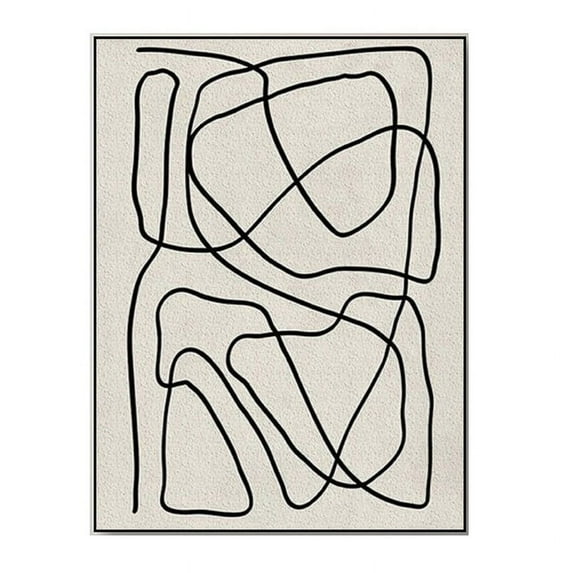 Beige White Painting Wabi-Sabi Texture Wall Art Neutral White Abstract Handmade Painting on Canvas Wall Decor For Living Room