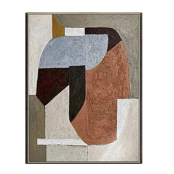 Beige White Painting Wabi-Sabi Texture Wall Art Neutral White Abstract Handmade Painting on Canvas Wall Decor For Living Room