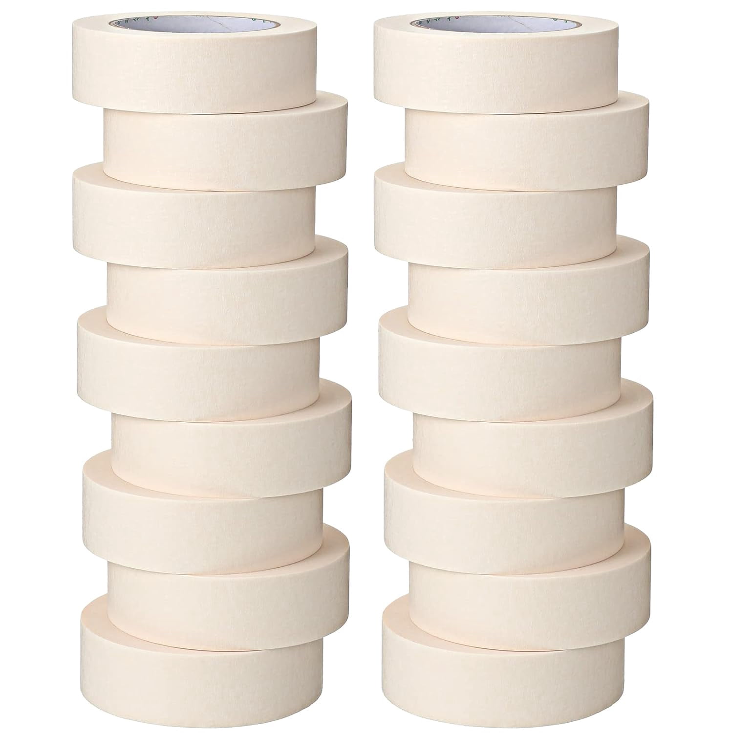 Beige Wide Thin White Painters Tape for Painting Home Office School Stationery