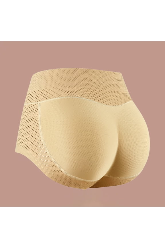 Beige Womens Underwear Body Sculpting Buttocks Artifact Hip Lifting Pants Peach Hip Buttocks Buttock Pad Underwear