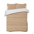 Beige Wood Grain Quilts Bedding Set Queen Size Farmhouse Tree Wooden ...