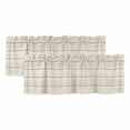 thumbnail image 1 of Beige Wood Grain Valances for Windows, Decorative Rod Pocket Window Valance Curtains, Rustic Retro Wooden Plank Farmhouse Short Curtain Drapes for Kitchen/Living Room, 2 Panels, 54" W x 18" L, 1 of 8