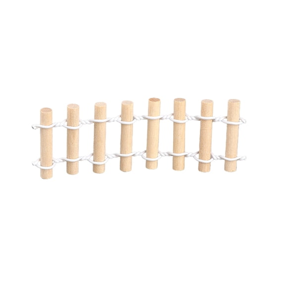 Beige Wooden Rustic Fence Decorative Log Picket For Flower Pots And Garden Display Use