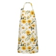 thumbnail image 1 of Beige Yellow Flower Pattern Apron-Garden Aprons for Women with Pockets-Cotton Linen Waterproof Kitchen Cooking Gardening Aprons Adjustable for Kitchen,Cooking,BBQ and Salon 33x27 Inch, 1 of 7