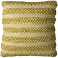 thumbnail image 1 of Beige Yellow Looping Striped Throw Pillow, 1 of 3