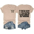 thumbnail image 1 of Beige Young Adult Tops Women's Baseball Print Loose T Shirt Short Sleeve Top Plus Size Tops for Women, 1 of 3