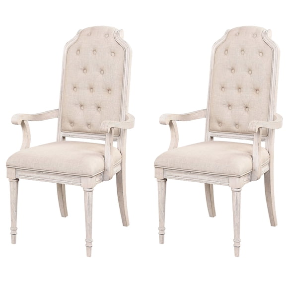 Beige and Antique Champagne Arm Chairs / Bring Vintage Luxury to Home