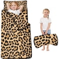 thumbnail image 1 of Beige and Black Of Leopard Print Toddler Nap Mats for Kids Preschool,Sleeping Mat Bag or Kids,Toddler Sleeping Bag,Toddler Nap Mat or Daycare, 1 of 6