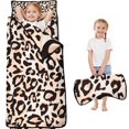 thumbnail image 1 of Beige and Black Of Leopard Print Toddler Nap Mats for Kids Preschool,Sleeping Mat Bag or Kids,Toddler Sleeping Bag,Toddler Nap Mat or Daycare, 1 of 6