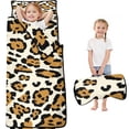 thumbnail image 1 of Beige and Black Of Leopard Print Toddler Nap Mats for Kids Preschool,Sleeping Mat Bag or Kids,Toddler Sleeping Bag,Toddler Nap Mat or Daycare, 1 of 6