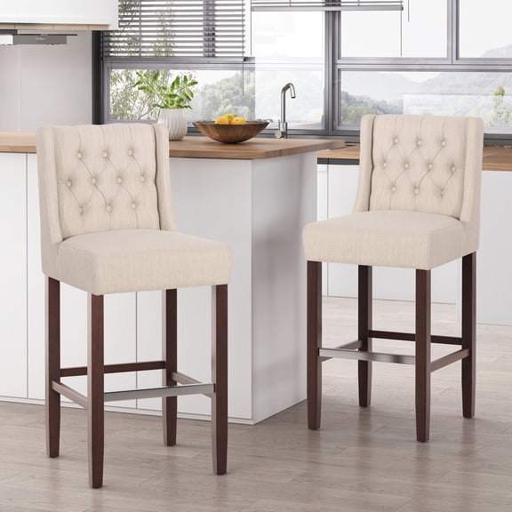 Beige fabric bar furniture / In game rooms / Adds a touch of elegance