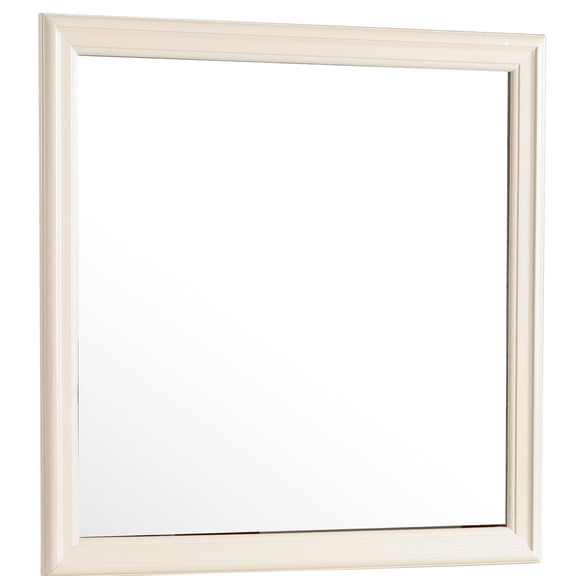 Beige particle board mirror, 23 lb weight / Suitable for small spaces