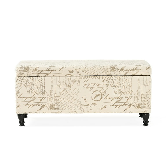 Beige with French Script - Storage and Seating - Patio - Outdoor ...