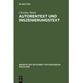 thumbnail image 1 of Beihefte Zur Zeitschrift FÃ¼r Romanische Autorentext und Inszenierungstext, Book 303, (Hardcover), 1 of 1