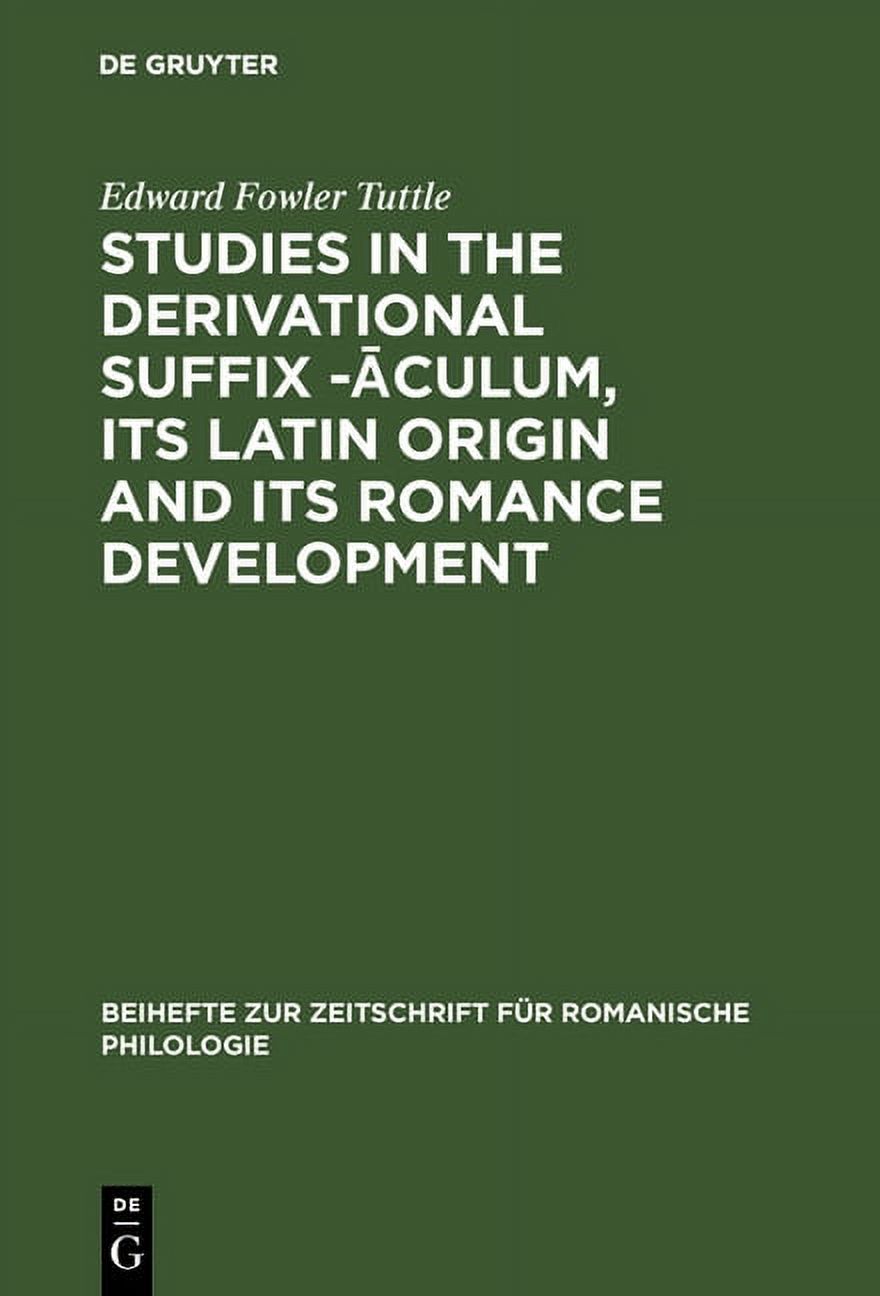 Beihefte Zur Zeitschrift Für Romanische Philologie Studies in the