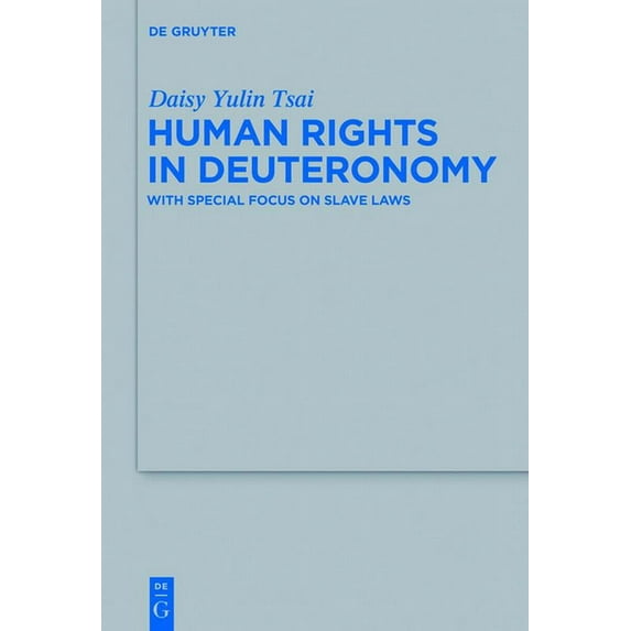 Beihefte Zur Zeitschrift Für die Alttest Human Rights in Deuteronomy: With Special Focus on Slave Laws, Book 464, (Hardcover)