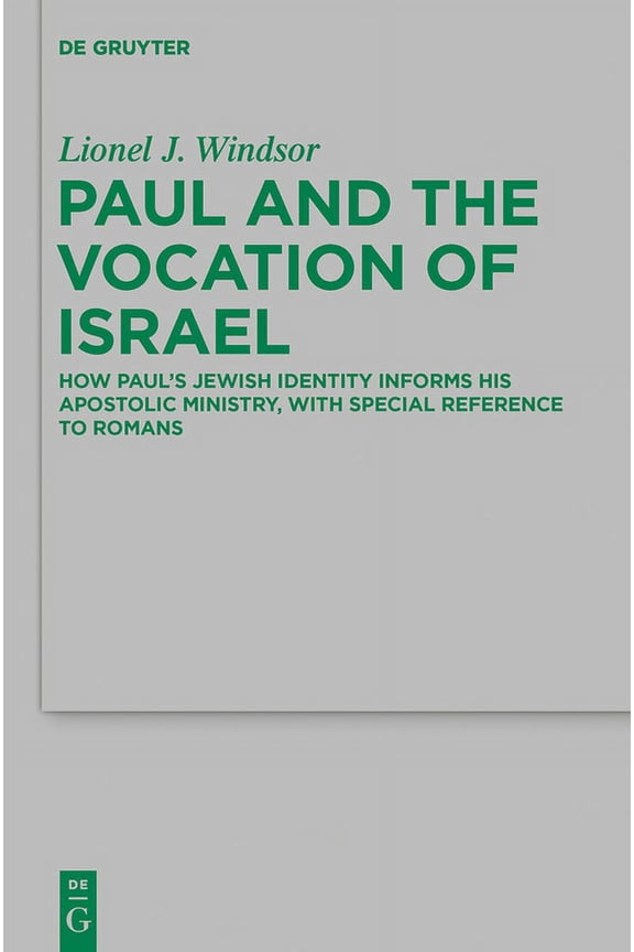 Beihefte Zur Zeitschrift Fr die Neutest Paul and the Vocation of Israel: How Paul's Jewish Identity Informs His Apostolic Ministry, with Special Reference to Ro, Book 205, (Hardcover)