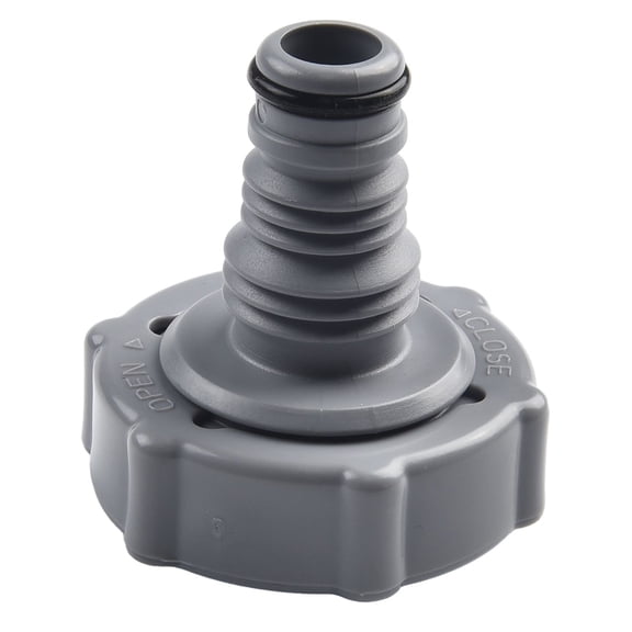 Beijiahe 1 Pcs Gray Drain Valve, P6H1419 Pool Drain Valve Replacement Drain Fitting Connector Adapter Above Ground Replacement Outdoor Swimming Pool Accessories