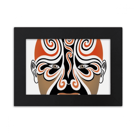 Beijing Opera Peking China Head Desktop Photo Frame Ornaments Picture Art Painting