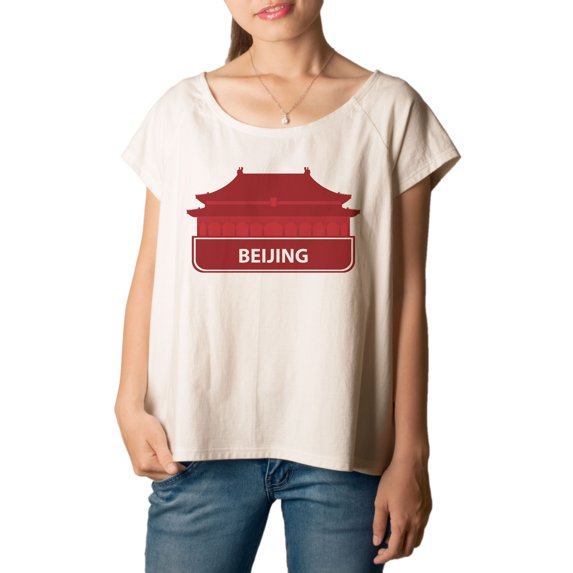 Beijing Silhouette Printed 100% Cotton Fashion Plus Size T-shirt Tee WTS_01 XL