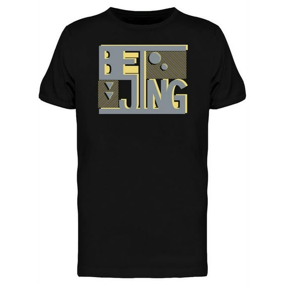 Beijing Typography Sports T-Shirt Men -Image by Shutterstock, Male Small