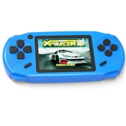 Beijue Rechargeable 16 Bit Handheld Game Console Toy for Kids with 3.0'' Color LCD 100 Games (Blue)