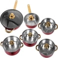 thumbnail image 1 of Beiled Red Non Stick Pots and Pans Set, 12-Piece, 1 of 9