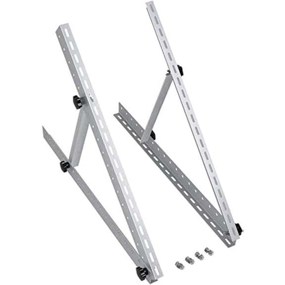 Beiled 28 in Adjustable Solar Panel Tilt Mounting Bracket, 2 Tripods