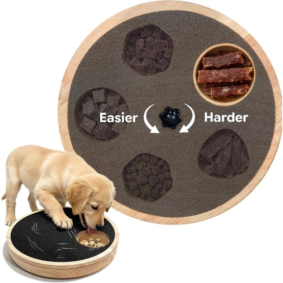 Beiled Adjustable Dog Grip Board with Built-in Snack Reward System and Slow Feeder, Equipped with Suction Cups