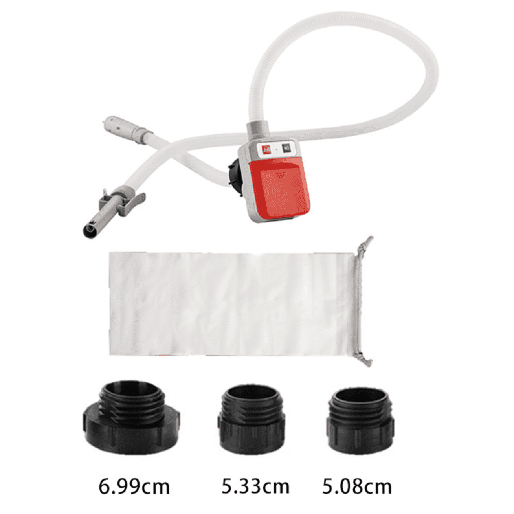 Beiled Automatic Fuel Transfer Pump - AA Battery Powered, Gas Pump with Quick Flow Control & Stop, Extra Long Hose, Portable for Oil, Diesel, Gasoline