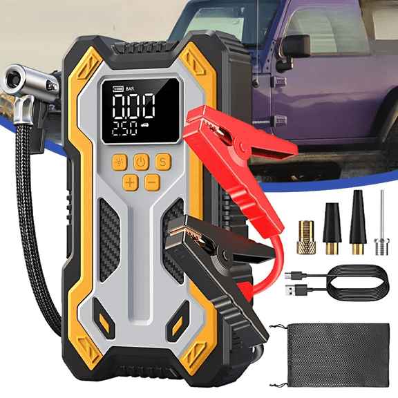 Beiled Car Jump Starter with Air Compressor 6000mAh Battery Charger Jumper Box Booster