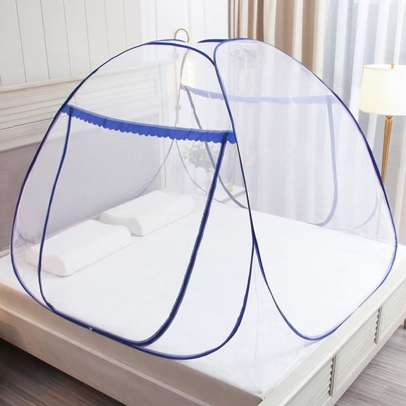 Beiled Double Door Zipper Portable Pop-up Tent Travel Mosquito Net, Installed Independently in One Compartment, Suitable for Bedrooms, without Hooks, L200*W150*H150CM