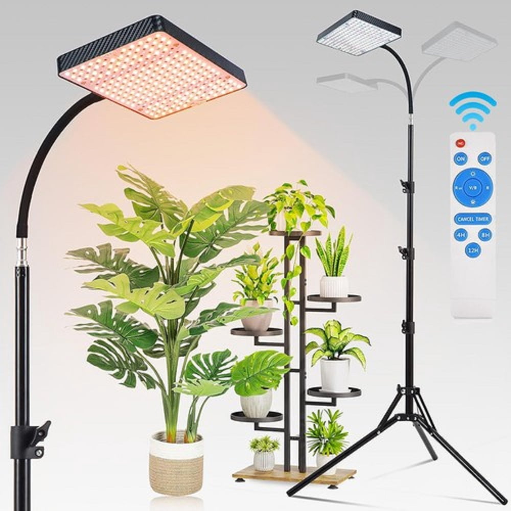 Beiled Grow Light for Indoor Plants, 286 LED Full Spectrum Standing ...