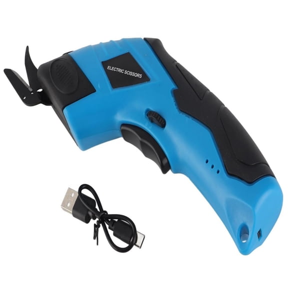 Beiled Handheld Rechargeable Electric Scissors, Blue, 5.1 x 2.8 x 1.6 in, 1-Pack