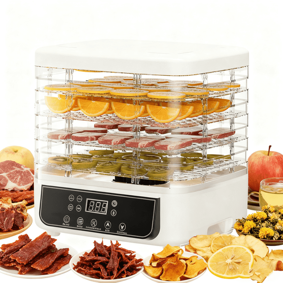 Beiled Smart Food Dehydrator, 5-Layer Trays, 4 Preset Modes, Digital Timer & Temperature Control, Electric Dehydrator for Fruit, Meat, Herbs, Beef