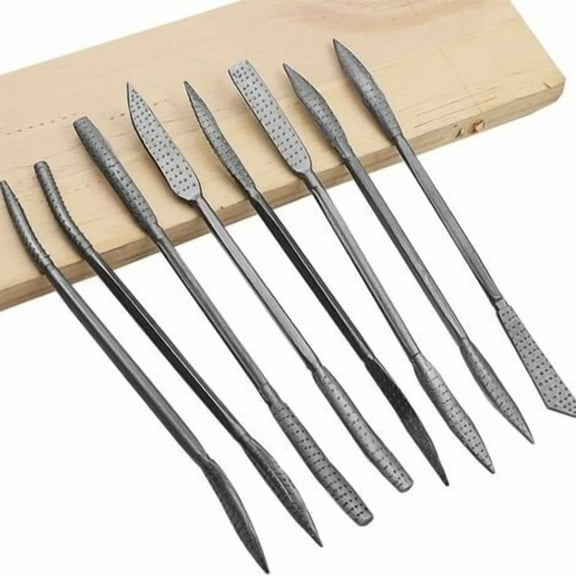 Beilin 8Pcs Stone Carving Tool Chisels, Tungsten Steel Carving Tools Wood Stone Carved Section Carbide Professional Artistic Tool