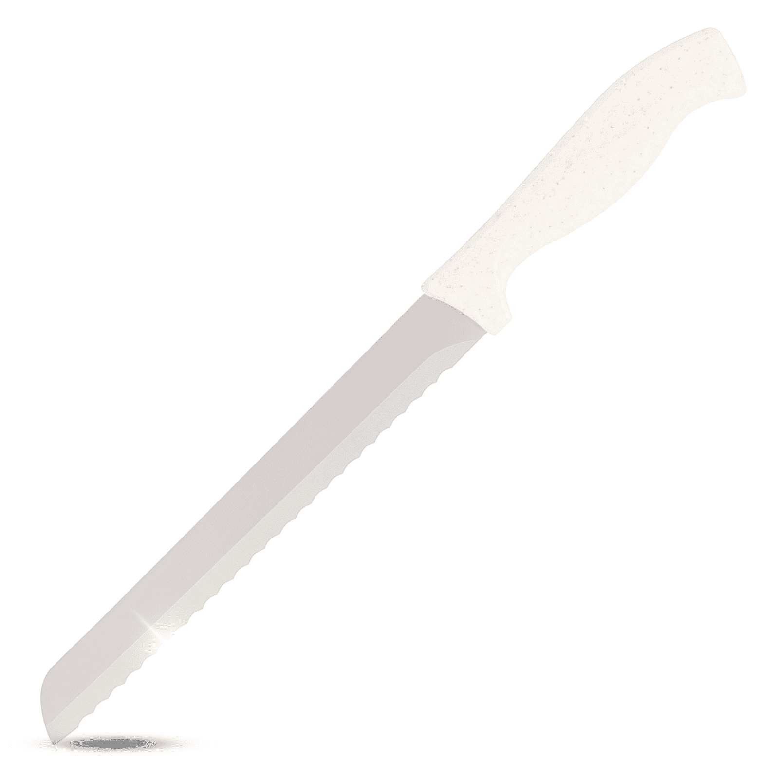 Beille 7.75 Inch Serrated Bread Knife with Stainless Steel Blade and Wheat Fiber Handle, Kitchen Essentials