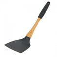 thumbnail image 1 of Beille Grey Nylon Spatula Ergonomic Wooden Handle 13 Inch Kitchen Utensil, 1 of 9
