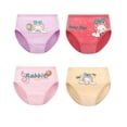 thumbnail image 1 of Beilxfa 4 Pack Girls Briefs Underwear Toddler Soft Breathable Graphic Underpants Elastic Cotton Kids Panties 2-12 Years, 1 of 5